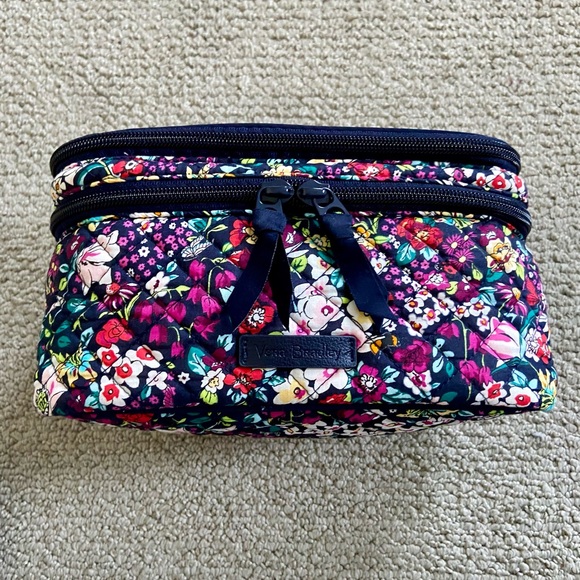 Vera Bradley Itsy Ditsy Floral Brush Up Cosmetic Case - Picture 2 of 15